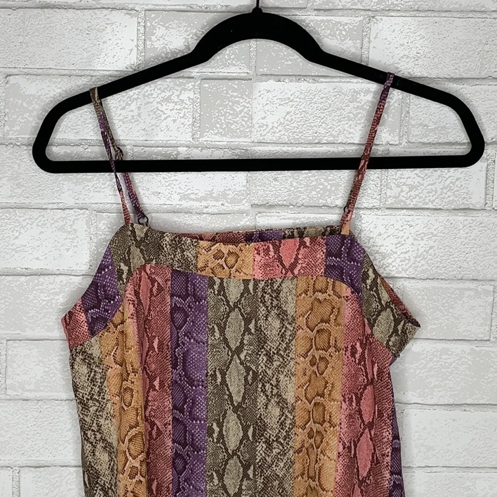 NWT HIATUS Snake Print Tank Top - Picture 6 of 15